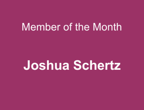 Member of the month for November 2021: Joshua Schertz