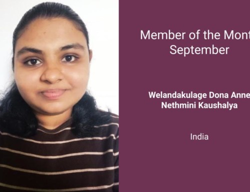 Member of the Month for September 2022: W.D Anne Nethmini Kaushalya