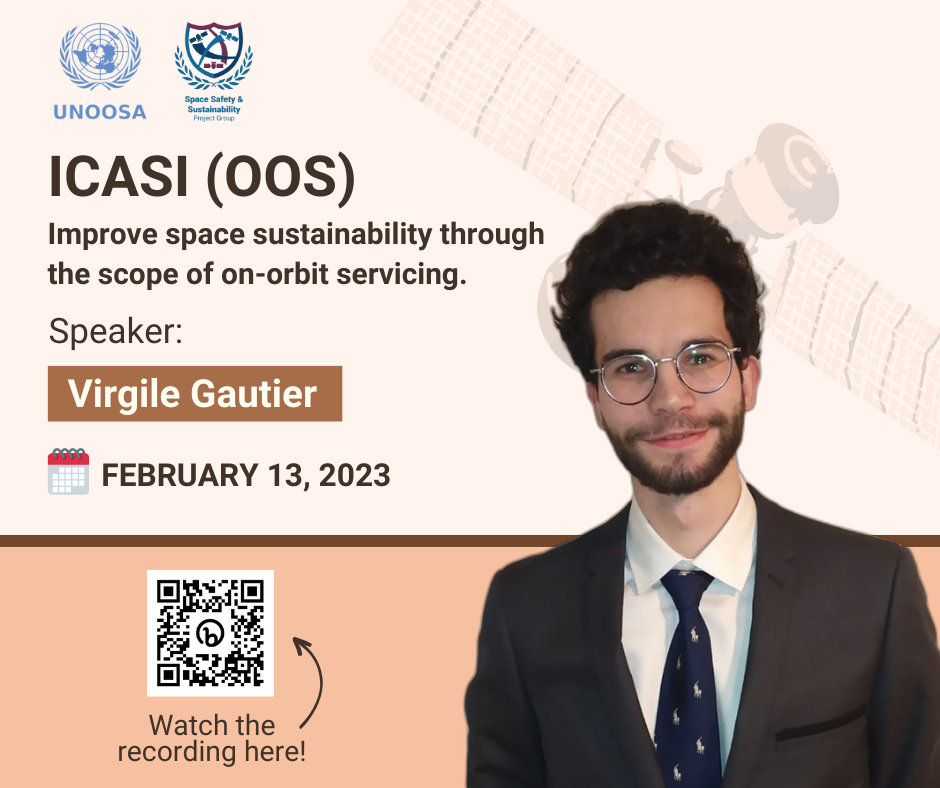 Virgile Gautier, project lead, ICASI project, presented at the UNCOPOUS